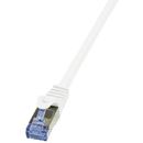LogiLink LOGILINK - Patchcord Cablu Cat.6A 10G S/FTP PIMF PrimeLine 30m alb