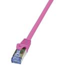 LogiLink LOGILINK -Patch Cablu Cat.6A 10G S/FTP PIMF PrimeLine 1,5m roz
