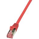 LogiLink LOGILINK - Patchcord Cablu Cat.6 S/FTP PIMF PrimeLine 7,5m, roșu