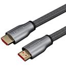UNITEK Unitek Cablu LUX HDMI v.2.0 M/M 1,0m, aur, împletitură de cablu, Y-C136RGY
