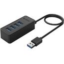 W5P-U3 4 port-uri USB 3.0 100 cm negru