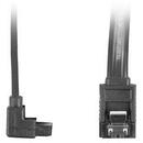 LANBERG Lanberg cable SATA DATA II (6GB/S) F/F 50cm; METAL CLIPS ANGLED Black