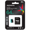 Adata ADATA 64GB Premier Pro MICROSDXC, R/W up to 100/80 MB/s, with Adapter