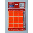 Tanex Etichete autoadezive color, 22 x 32 mm, 180 buc/set, Tanex - rosu fluorescent