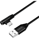 LogiLink LOGILINK - USB 2.0 cable USB-A male to USB-C (90° angled) male, 0.3m