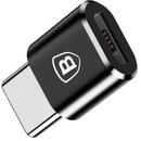 Baseus MicroUSB la USB Type-C, CAMOTG-01, Negru