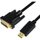 LogiLink LOGILINK - DisplayPort to DVI cable, black, 1m