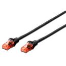 DIGITUS DIGITUS Premium CAT 6 UTP patch cable, Length 2,0 m, Color black