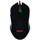 Spacer SP-GM-01, RGB LED, USB, Black