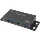 LogiLink HUB USB 3.0 extern Logilink, 4 USB, alimentare 3.5A, negru