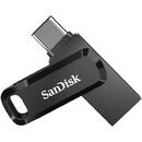 SanDisk USB flash drive SanDisk Ultra Dual GO SDDDC3-032G-G46 (32GB; USB 3.0, USB-C; black color)
