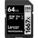 Lexar 64GB SDXC CLS10 UHS-II 250MB/s