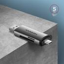 AXAGON USB 3.2 Gen 1 SD, Micro SD, USB-C + USB-A Axagon Superspeed CRE-SAC