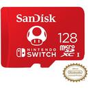 SanDisk SDSQXAO-128G-GNCZN SANDISK NINTENDO SWITCH microSDXC 128 GB 100/90 MB/s V30 UHS-I U3