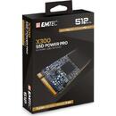EMTEC X300 Power Pro 512 GB M.2 2280, NVMe PCIe Gen 3.0 x4