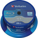 Verbatim BluRay BD-R SL DATALIFE Verbatim [ Spindle 25 | 25GB | 6x [WIDE PRINTABLE NO ID]