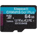 Kingston Canvas Go! Plus memory card 64 GB MicroSDXC Class 10 UHS-I