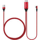 Mcdodo Cablu Plug&Play HDMI la Lightning si USB Red 2m-T.Verde 0.1 lei/buc