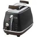 DeLonghi Icona Vintage CTOV 2103.BK, 900 W, 2 Felii, Negru