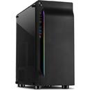 Inter-Tech Inter-Tech A-3411 Creek, tower case (black, Tempered Glass)