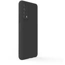 Lemontti Husa Silicon Soft Slim Huawei P Smart 2021 Black (material mat si fin, captusit cu microfibra)