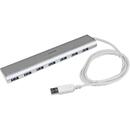 7-Port Compact USB 3.0 Hub with Built-in Cable