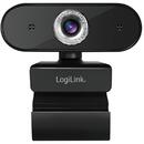 LogiLink Pro full HD USB webcam with microphone Negru
