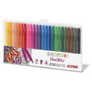 Alpino Carioca cu 2 capete, varf liner 0.7mm/tip pensula, 24 culori/set, ALPINO Color Experience