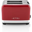 ETA ETA916690030 STORIO Toaster, Power 930 W, 2 slots, Stainless steel, Red