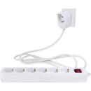 REV Multiple Socket Outlet PowerSplit 6-fold 2m white