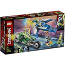 LEGO NINJAGO - Masinile rapide de curse ale lui Jay si Lloyd 71709, 322 piese