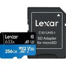 Lexar 256GB High-Performance 633x microSDXC UHS-I, up to 100MB/s read 45MB/s write C10 A1 V30 U3, Global
