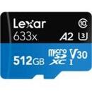 Lexar 512GB High-Performance 633x microSDXC™ UHS-I, up to 100MB/s read 70MB/s write C10 A2 V30 U3, Global