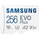 microSDXC  EVO Plus 256GB, Class 10, UHS-I U3, V30, A2 + Adaptor SD