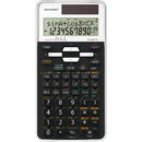 Calculator stiintific, 12 digits, 470 functii, 161x80x15 mm, dual power, SHARP EL-506TSWH - alb