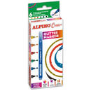 Alpino Set ALPINO Crea+ Glitter marker, 6 culori/set