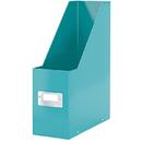 Suport vertical LEITZ WOW Click & Store, pentru documente, carton laminat, A4, turcoaz