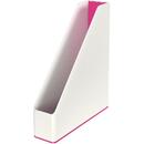 Leitz Suport vertical Leitz WOW, pentru documente, PS, A4, culori duale, alb-roz