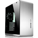UMX4 Midi-Tower, Tempered Glass - Silver