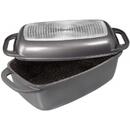 7947 Roasting pot, 40 x 22 cm, Aluminum lid, Suitable for induction hob, Oven-safe, Anthracite