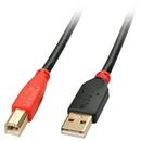 LINDY Lindy USB A/USB B 10m USB cable USB 2.0 Black, Red