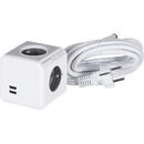 ALLOCACOC Allocacoc PowerCube Extended USB E(FR), 3m power extension 4 AC outlet(s)