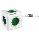 Allocacoc PowerCube Extended Type E power extension 1.5 m 5 AC outlet(s) Indoor Green
