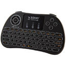 SAVIO SAVIO KW-01 Wireless keyboard, TV Box, Smart TV, consoles, PC QWERTY English Black