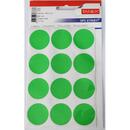 Tanex Etichete autoadezive color, D32 mm, 60 buc/set, TANEX - verde