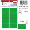 Tanex Etichete color autoadezive, 8/A4, 99.1 x 67.7mm, 25 coli/top, TANEX - verde fluorescent