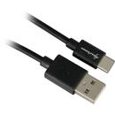 Sharkoon USB 2.0 A - USB C Adapter - black - 1m