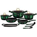 Berlinger Haus BERLINGER HAUS 12-piece pot set BH/6066 Emerald Collection, dark green, metallic