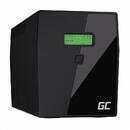 Green Cell UPS Green Cell 1400W 2000VA Microsine line-interactive USB RJ45 LCD display 2 Prize Schuko 2 IEC