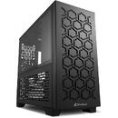 Sharkoon MS-Y1000, Gaming Tower Case TG Negru
